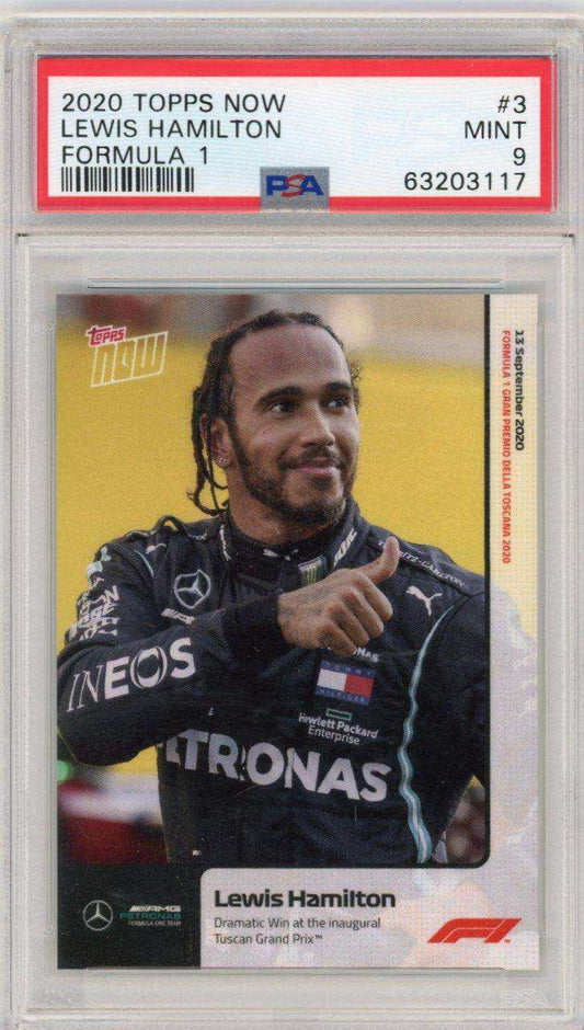 2020 Topps Now Formula 1 #3 Lewis Hamilton Psa 9