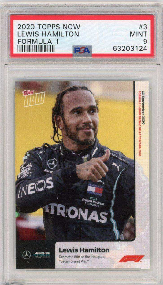 2020 Topps Now Formula 1 #3 Lewis Hamilton Psa 9