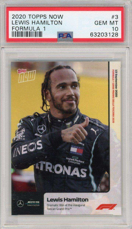 2020 Topps Now Formula 1 #3 Lewis Hamilton PSA 10