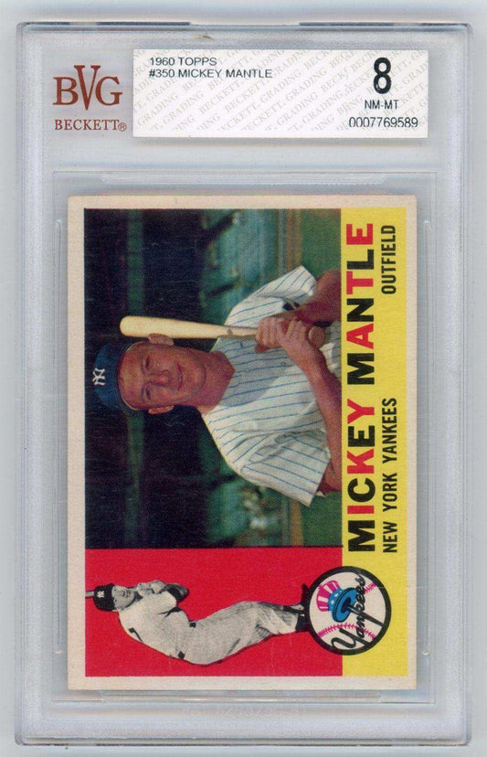 MICKEY MANTLE 1960 TOPPS BGS 8