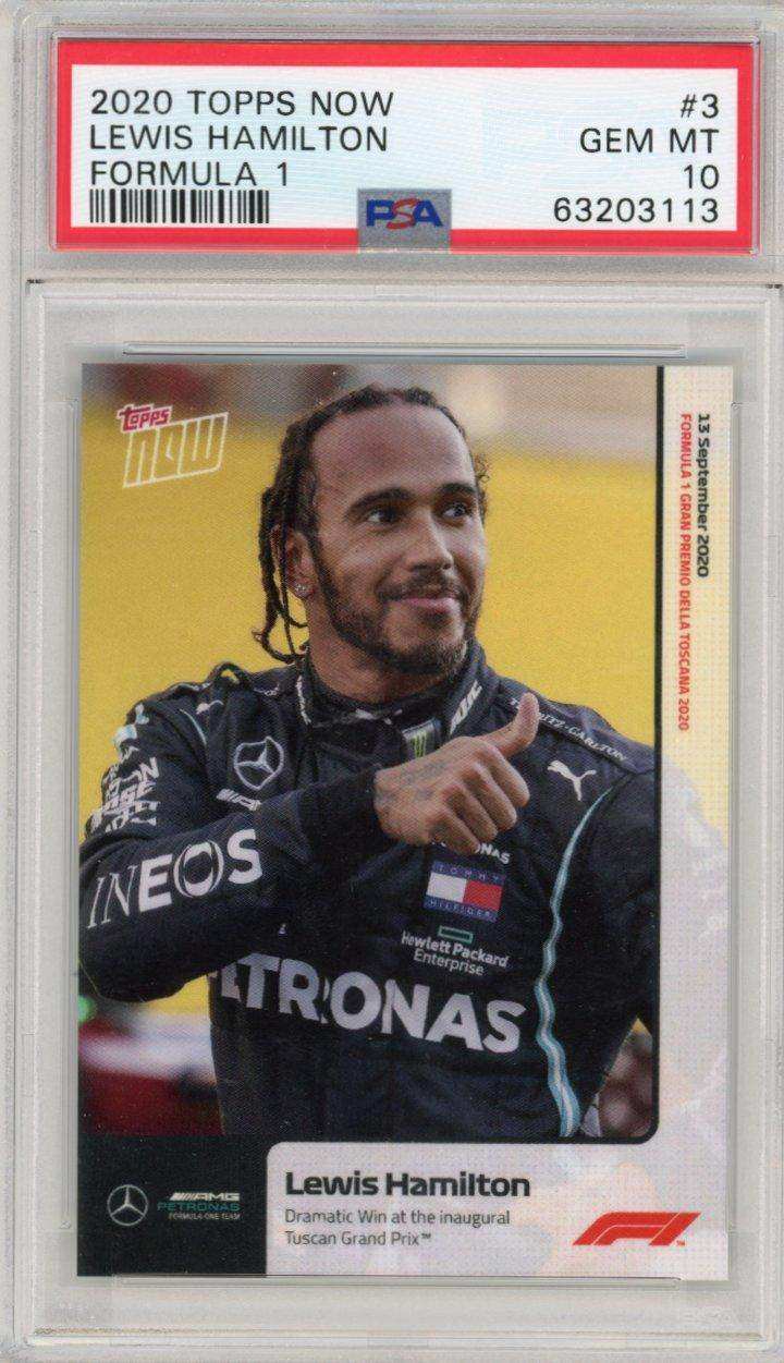 2020 Topps Now Formula 1 3 Lewis Hamilton Psa 10