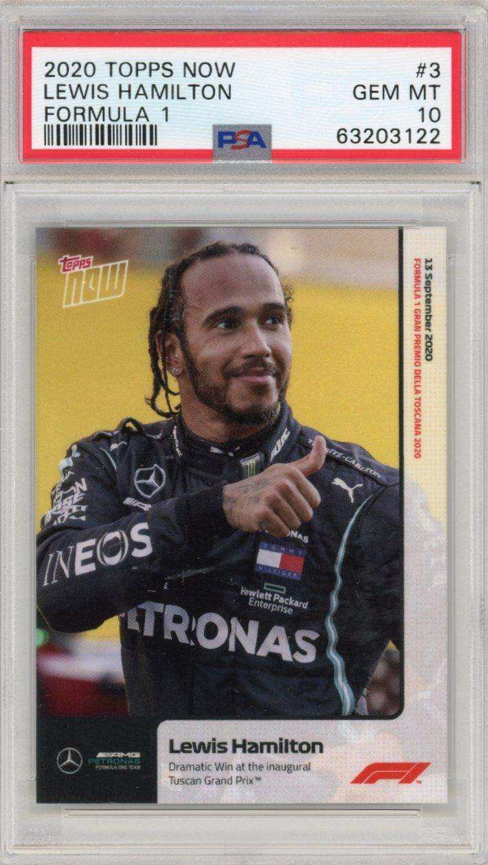 2020 Topps Now Formula 1 #3 Lewis Hamilton PSA 10