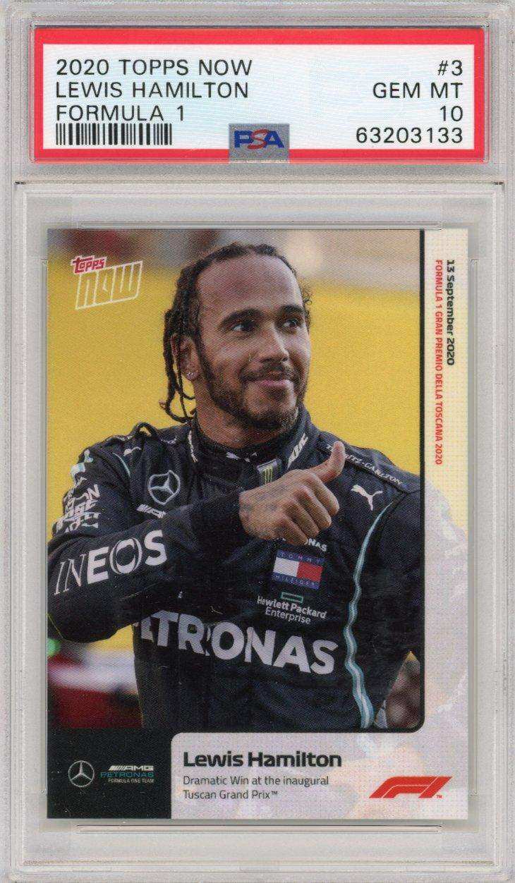 2020 Topps Now Formula 1 #3 Lewis Hamilton PSA 10