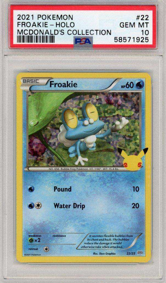 2021 Pokemon Mcdonald's Collection Froakie #22 PSA 10