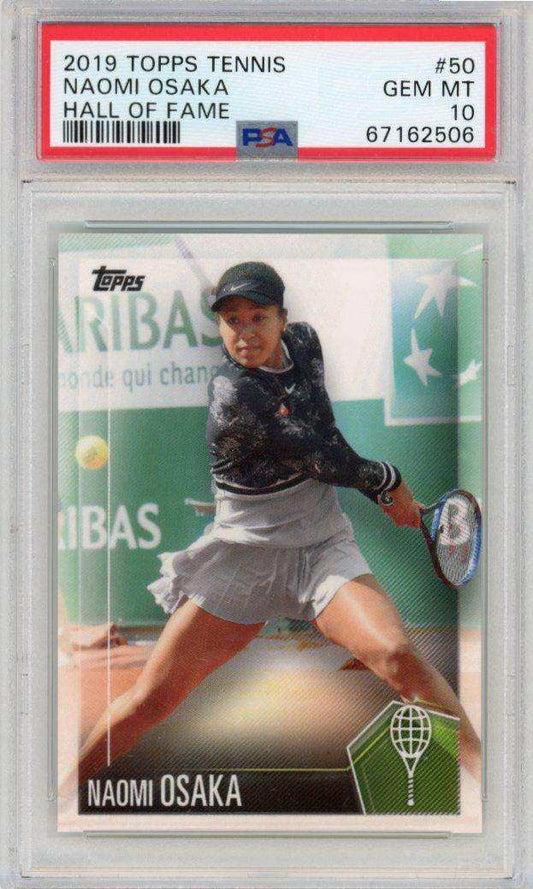 2019 Topps Tennis Hall Of Fame 50 Naomi Osaka Psa 10