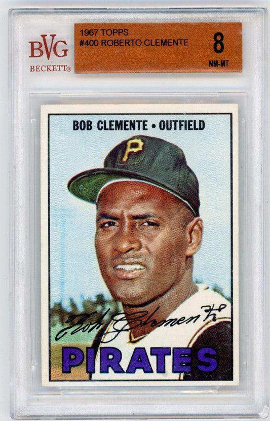 Roberto Clemente #400 Beckett Vintage Grading 8