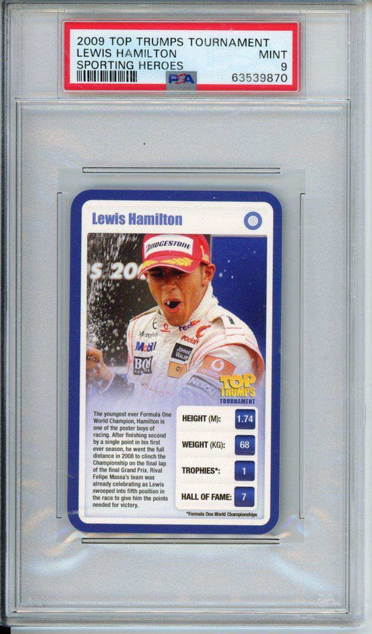 2009 Top Trumps Sporting Heroes Lewis Hamilton Psa 9