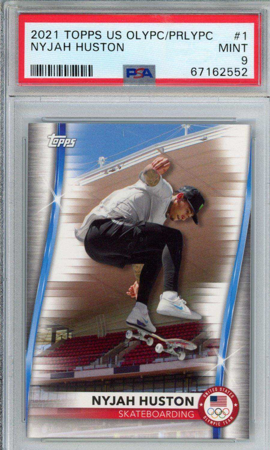 2021 Topps Us Olympics & Paralympics Nyjah Huston #1 PSA 9