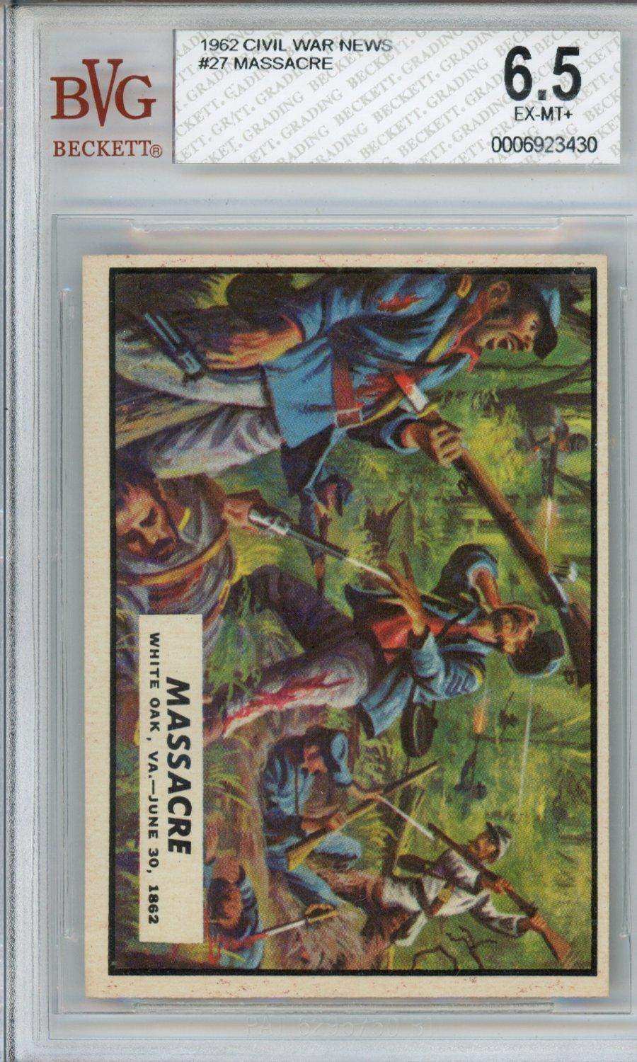 1962 Civil War News Massacre #27 BGS 6.5