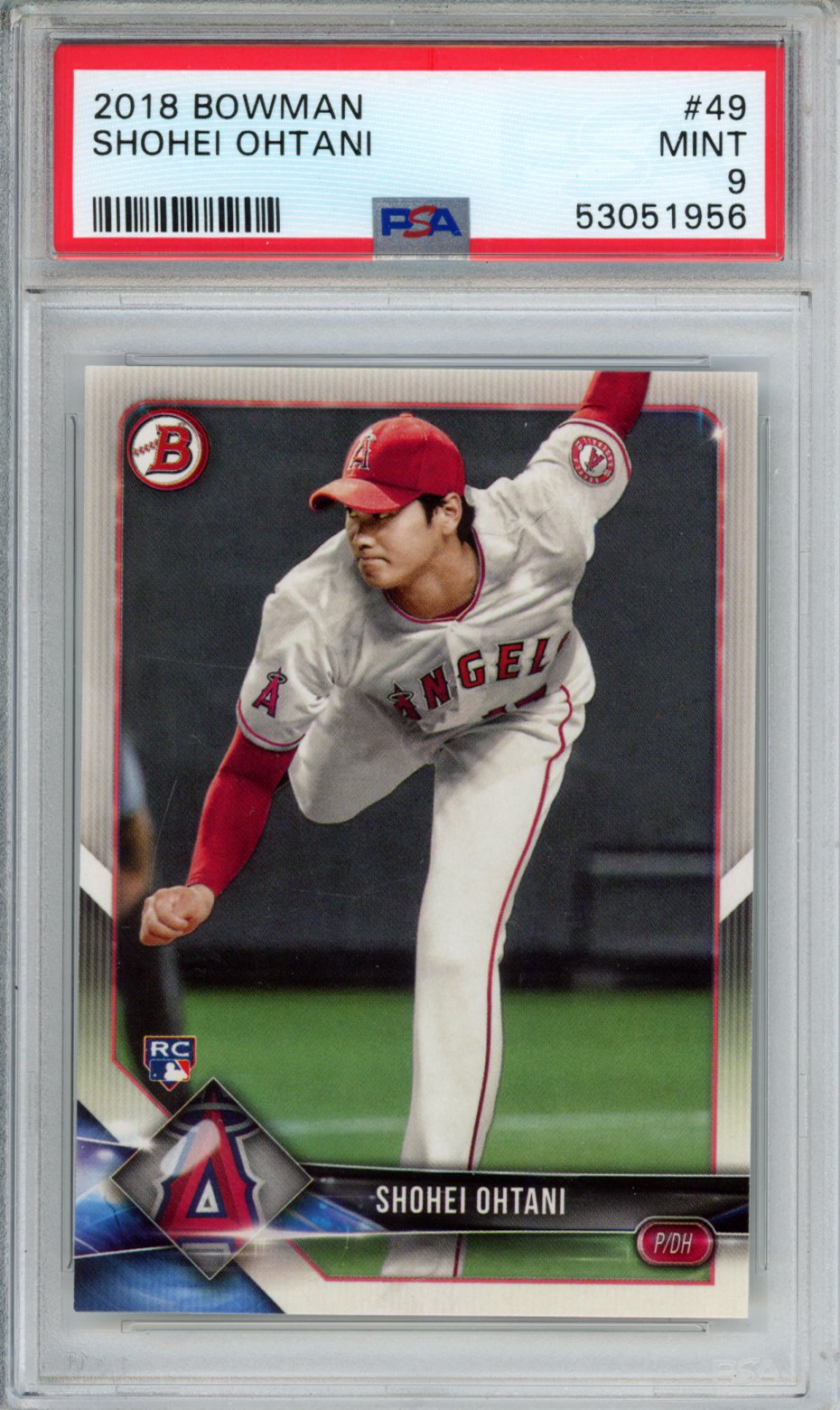 2018 BOWMAN SHOHEI OHTANI #49 PSA MINT 9