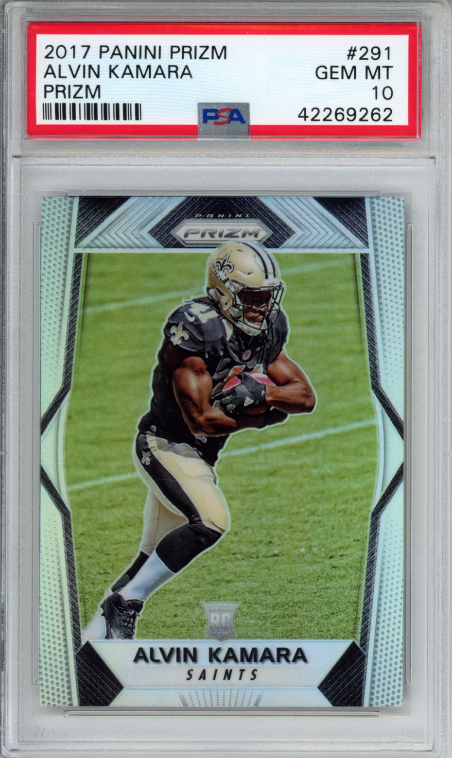 2017 PANINI PRIZM ALVIN KAMARA PRIZM #291 PSA GEM MT 10