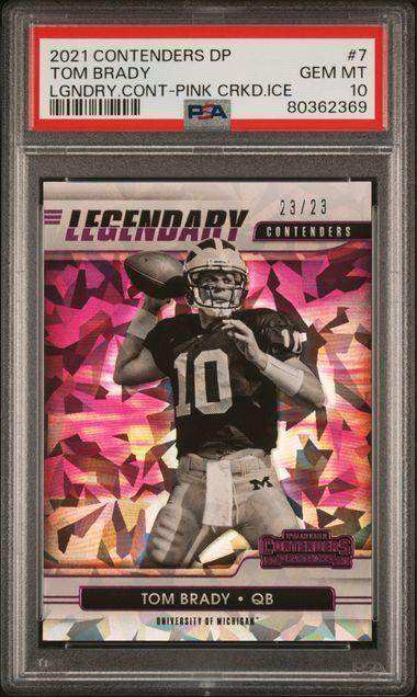 2021 PANINI CONTENDERS DRAFT PICKS LEGENDARY CONTENDERS TOM BRADY LGND ...