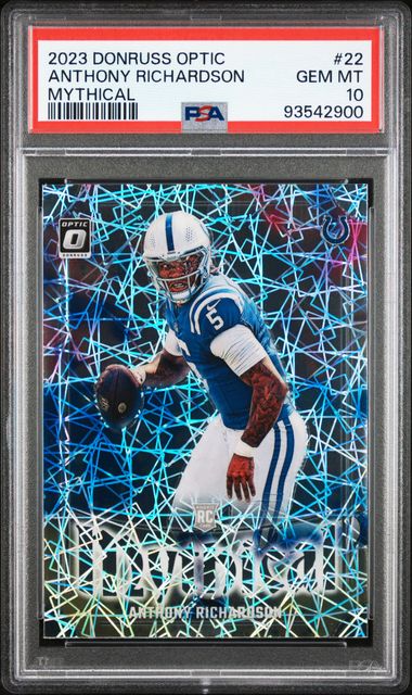 2023 PANINI DONRUSS OPTIC MYTHICAL ANTHONY RICHARDSON #22 PSA GEM MT 10