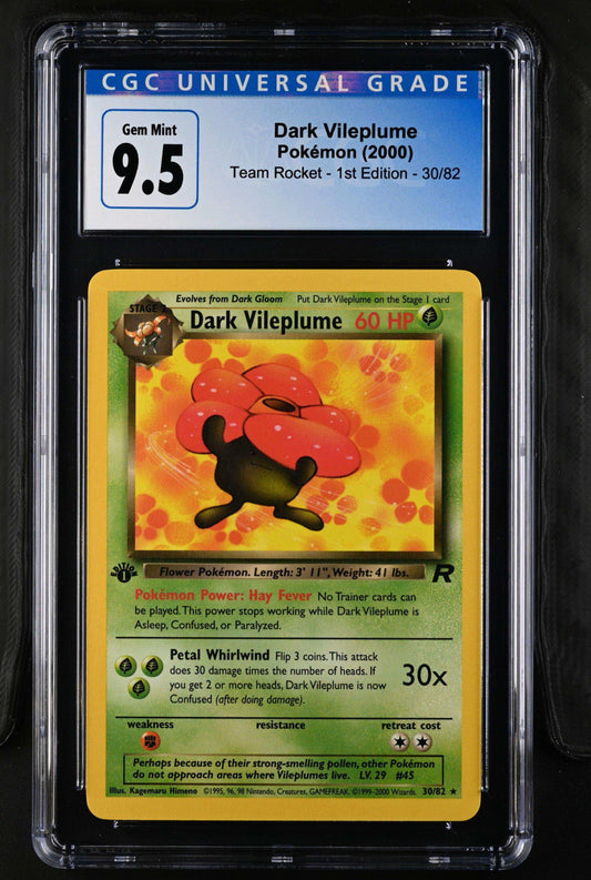 Team Rocket - 1st Edition Dark Vileplume #30/82 Cgc 10