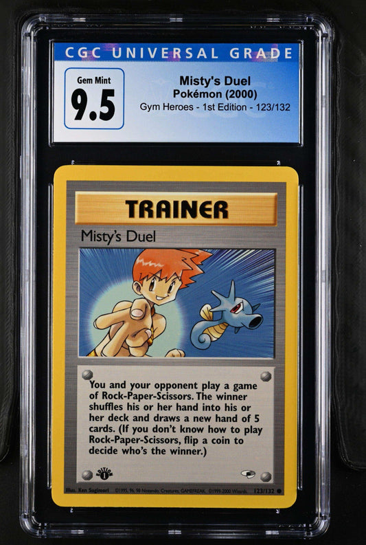 Gym Heroes - 1st Edition Misty's Duel #123/132 Cgc 10