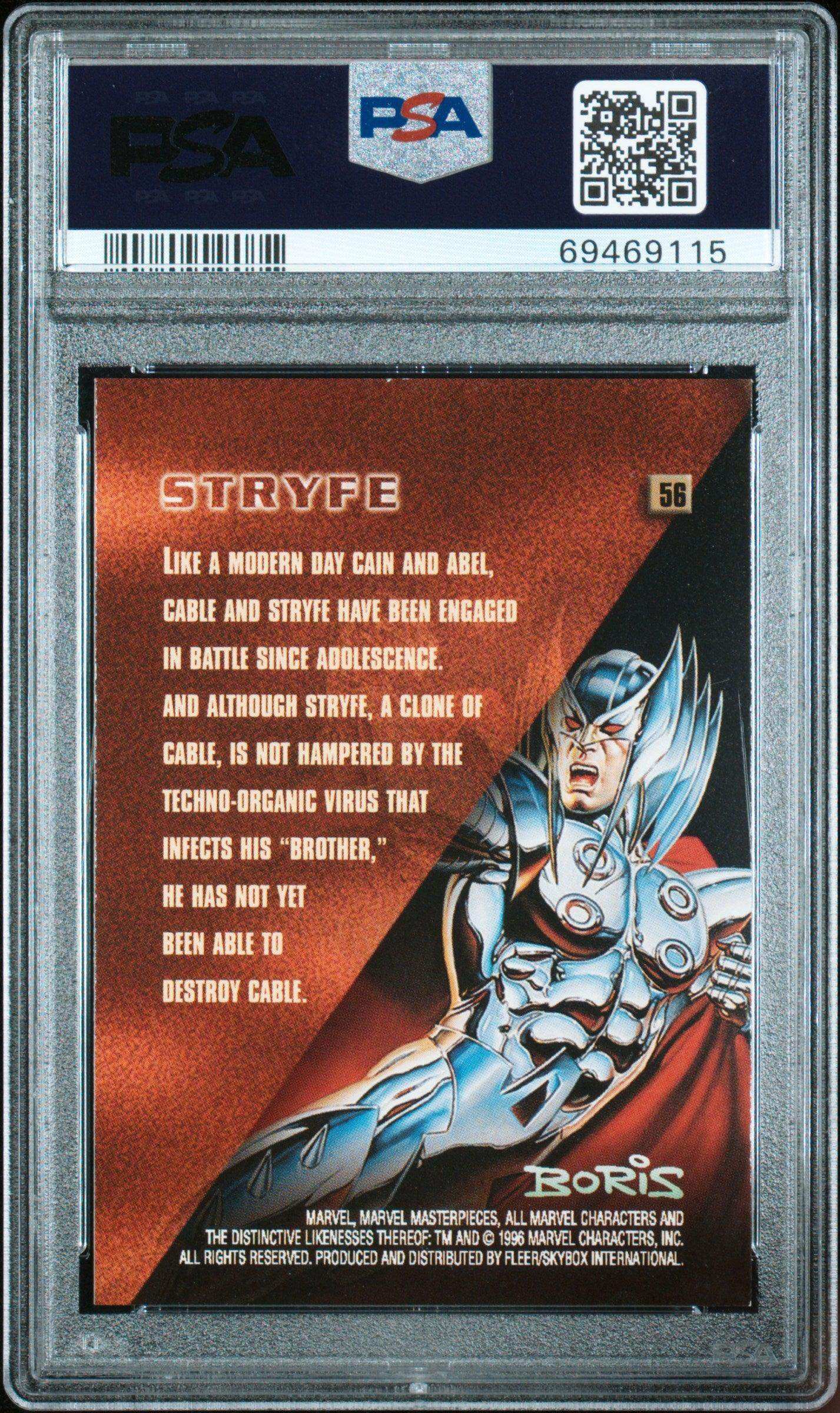 1996 Marvel Masterpieces 56 Stryfe Psa 8