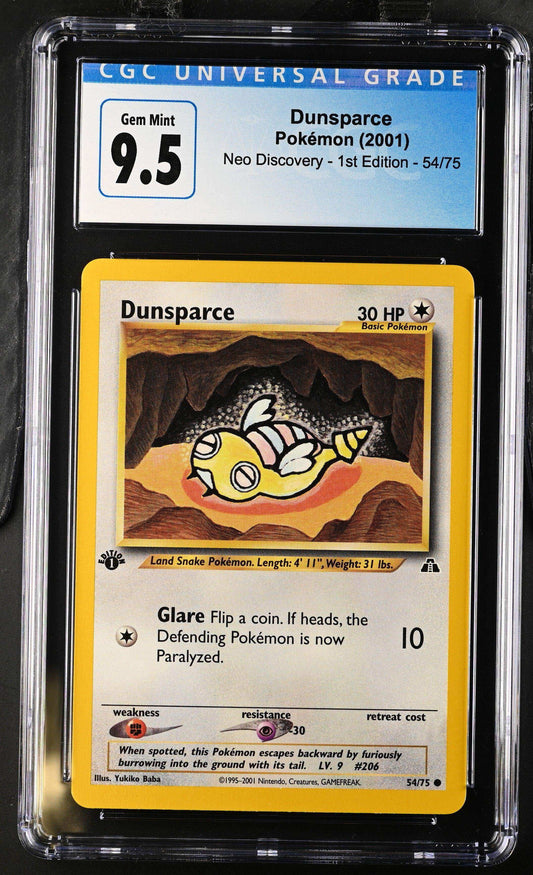 Neo Discovery - 1st Edition Dunsparce #54/75 Cgc 10