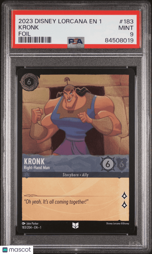 2023 Disney Lorcana TCG Kronk #183 PSA 9