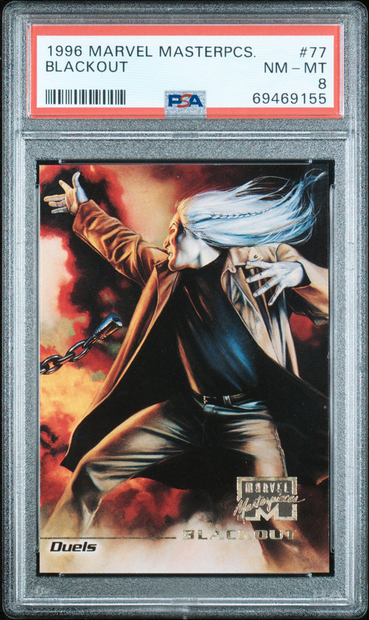 1996 Marvel Masterpieces 77 Blackout Psa 8