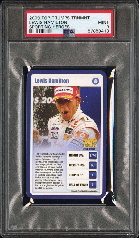 2009 Top Trumps Sporting Heroes Lewis Hamilton Psa 9