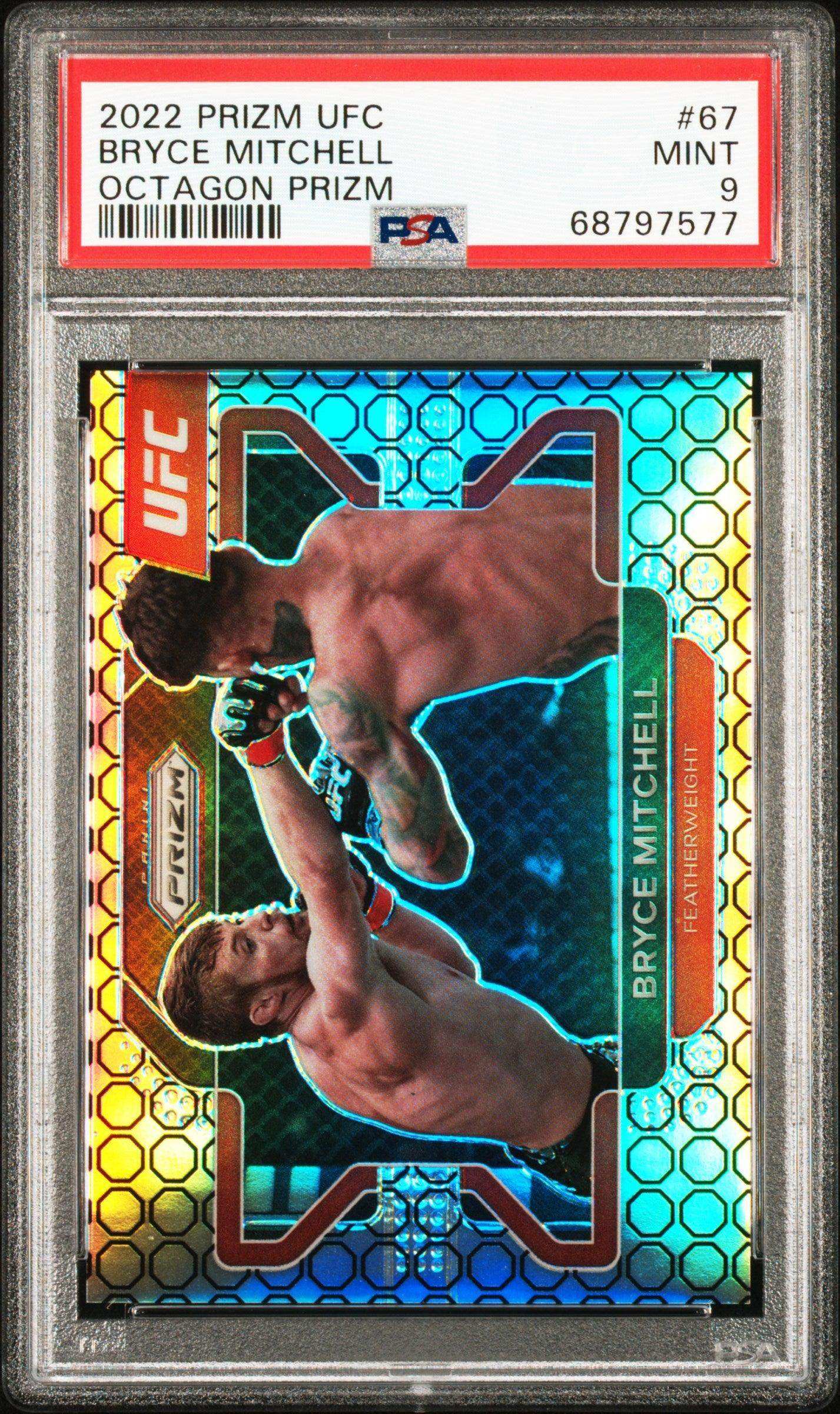 2022 Prizm Ufc 67 Bryce Mitchell Octagon Prizm Psa 9