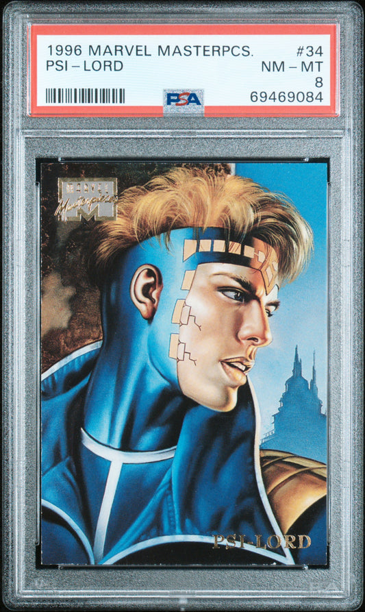 1996 Marvel Masterpieces 34 Psi-lord Psa 8