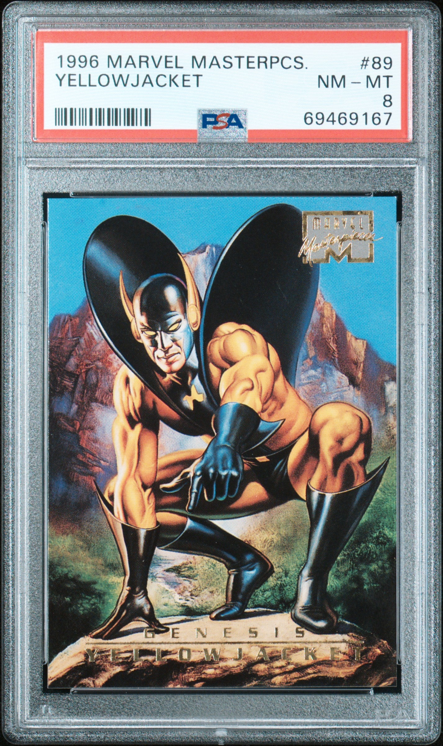 1996 Marvel Masterpieces 89 Yellowjacket Psa 8