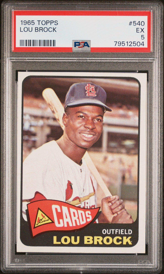 1965 Topps Lou Brock #540 Psa 5