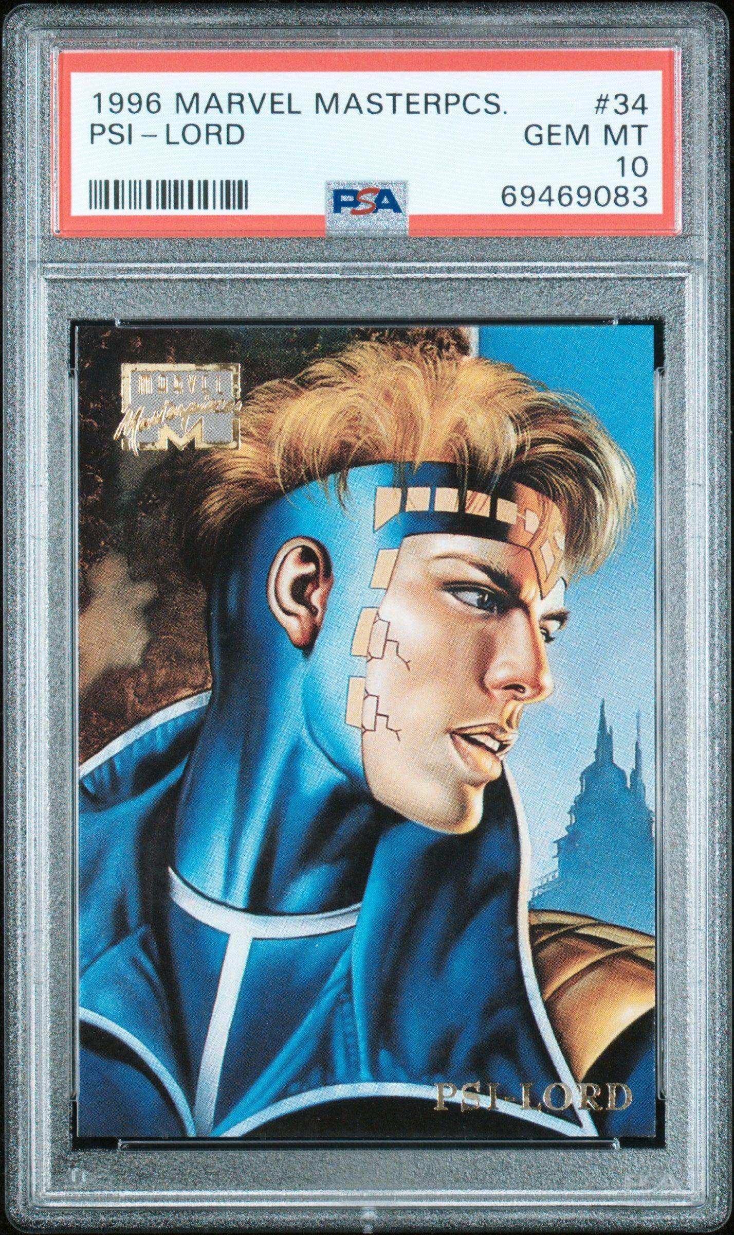 1996 Marvel Masterpieces 34 Psi-lord Psa 10