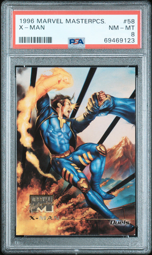 1996 Marvel Masterpieces 58 X-man Psa 8