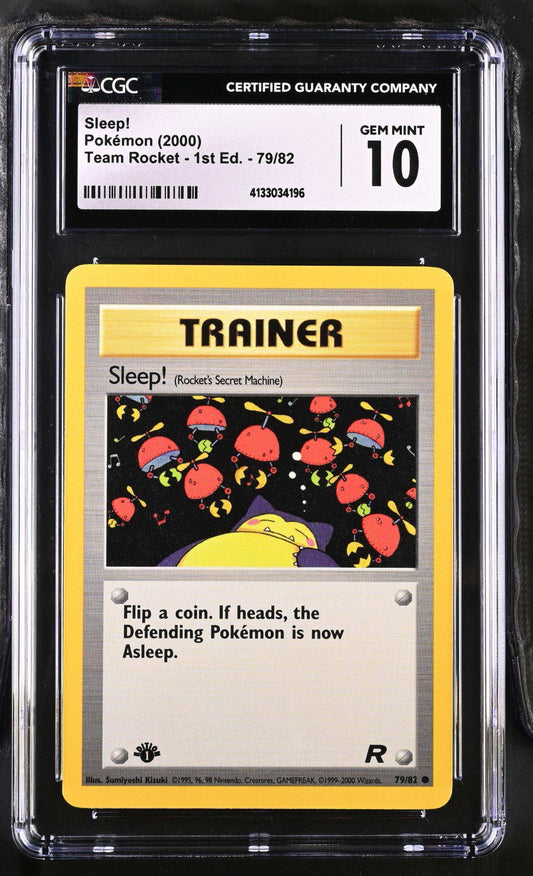 Team Rocket - 1st Edition Sleep! #79/82 Cgc 10